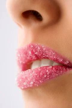 Sugar lips close up Stock Photos