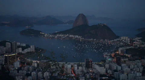 Sugar Loaf in the Evening - Rio de Janeiro Stock Footage 34755100