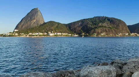 Sugar Loaf by nightfall Stock Footage 34630372