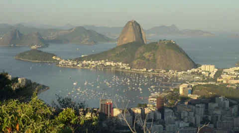 Sugar Loaf - Rio de Janeiro - in a summer day Stock Footage 34657025