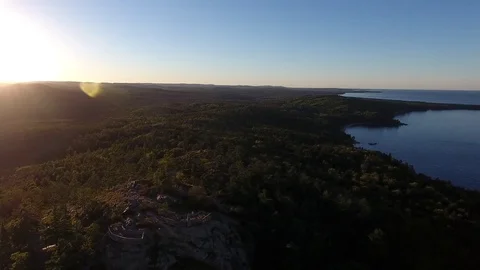 Sugar Loaf - Sunset Pan Stock Footage 77363775
