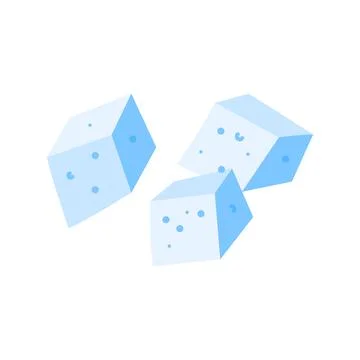 Sugar low poly. Sweet, nutritious, tasty sugar. Refined sugar vector. Refined Stock Illustration