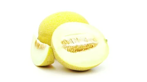Sugar melon sliced loopable Stock Footage 8979607