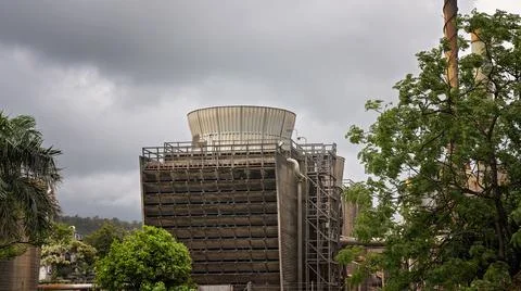 Sugar Mill Cooling Tower Stock Photos