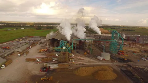 Sugar mill sugarcane industry Stock Footage 133522713
