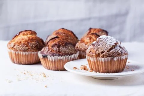 Sugar muffins Stock Photos