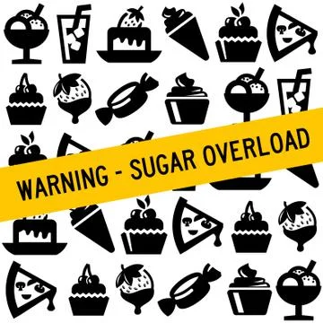 Sugar overload Stock-Illustration