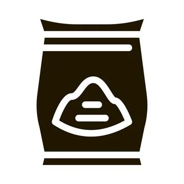 Sugar Package Icon Vector Glyph Illustration Stock Illustration