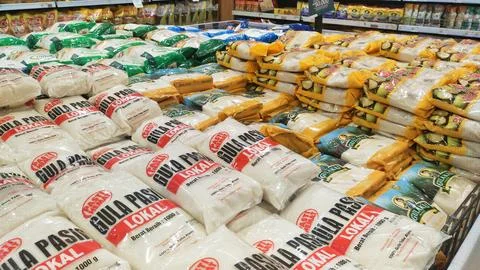 Sugar packages Stock Photos