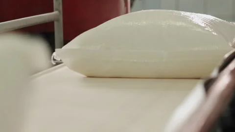 Sugar packaging, factory setting, sugar transport Stock-Footage 274287591