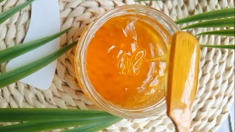 Sugar paste for waxing. Stock Footage 133511872