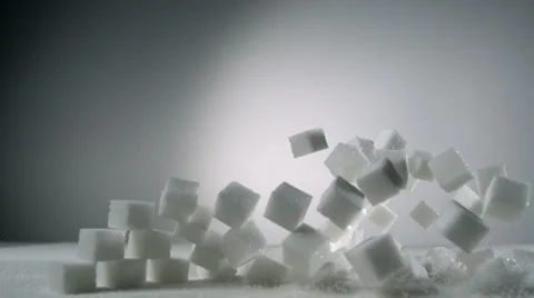 Sugar Pyramid, Slow Motion Stock Footage 10700732