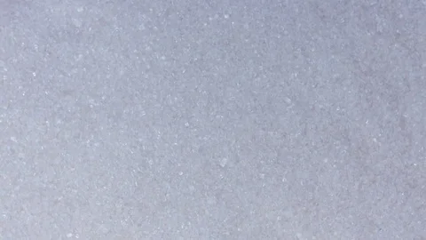 Sugar rotation background. Top view of white sugar Stock Footage 73098025