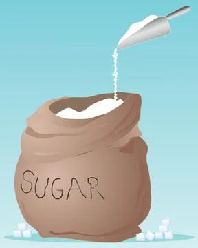 Sugar sack Stock Illustration