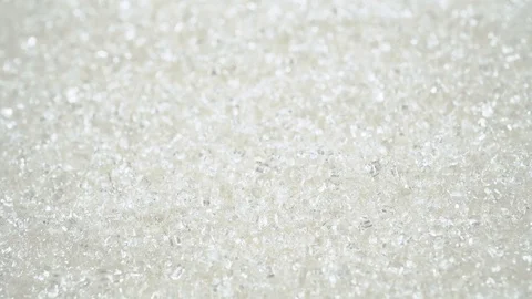 Sugar sand motion over sugar crystals close up Stock Footage 104239273