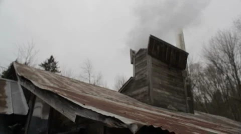 Sugar Shack Chimney Stock Footage 5503436