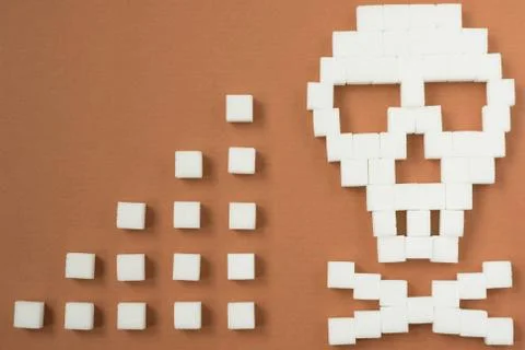 Sugar skull danger Stock Photos