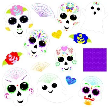 Sugar skull Illustrazione stock
