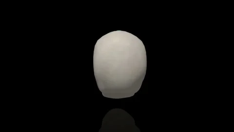 Sugar Skull Turns on itself - loop animation Video stock 251692047