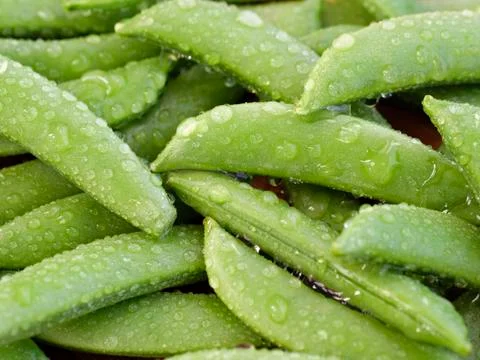 Sugar snap peas Stock Photos
