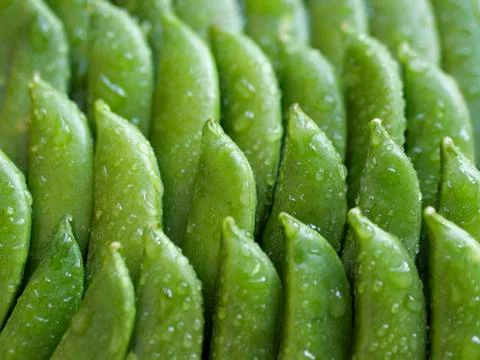 Sugar snap peas Stock Photos