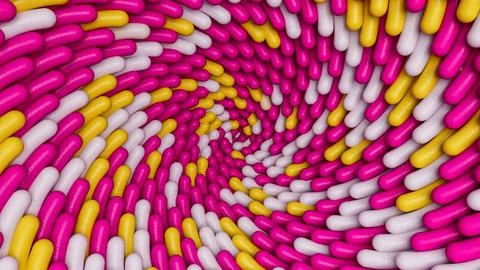 Sugar sprinkle Background round Spiral a lot of sprinkles as a background 3.. Stock Photos