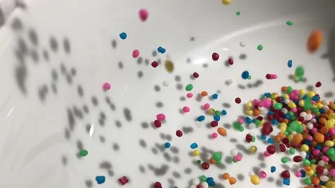 Sugar sprinkles Stock Footage 134068953