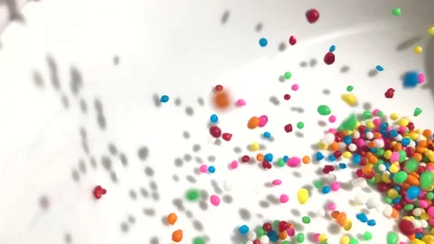 Sugar sprinkles Stock Footage 134584675