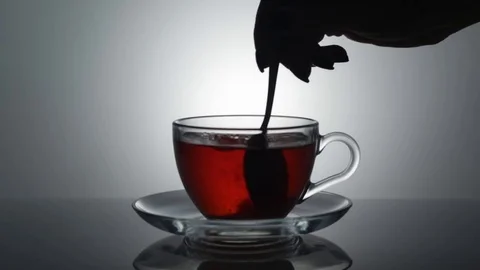 Sugar in tea Stock Footage 79805228