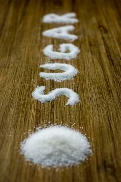 Sugar text 2 Stock Photos