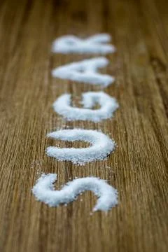 Sugar text Stock Photos