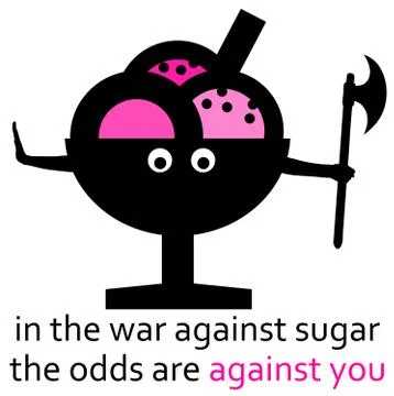 Sugar war Illustrazione stock
