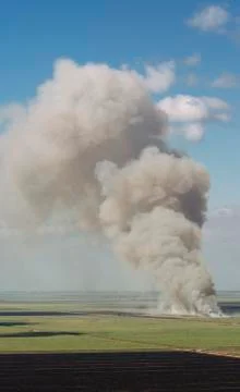 Sugarcane burning Stock Photos
