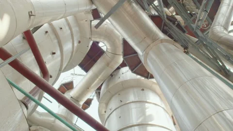 Sugarcane manufacturing factory Stock Footage 246960278