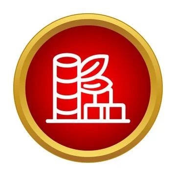 Sugarcane plant processing creating sugar blocks icon 库存插图