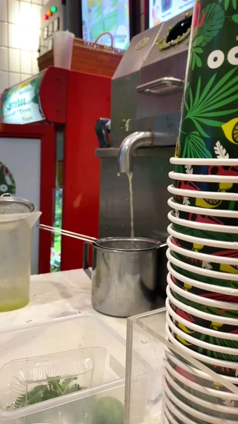 Sugarcane pressing process into juice. Stock Footage 221999297