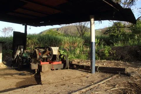 Sugarcane Processing Equipment Stock Photos