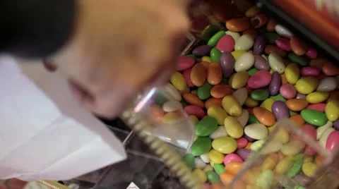 Sugared Almonds Stock Footage 22794965