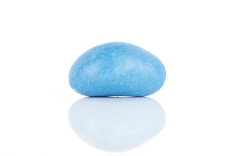Sugared nut dragee isolated on white Stock Photos