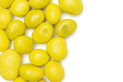 Sugared nut dragee isolated on white Stock Photos