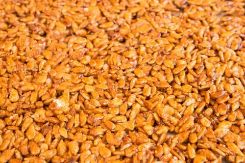 Sugared sunflower seeds Foto stock