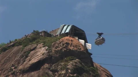 Sugarloaf Cable car - September 14th, 2010 - Rio de Janeiro, Brazil Stock Footage 314850685