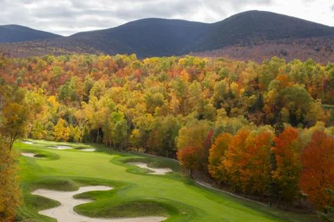 Sugarloaf Golf Course in Fall Stock Photos