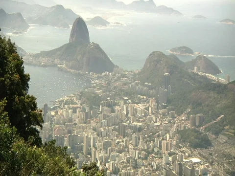 Sugarloaf Mountain Rio De Janeiro, Brazil Stock Footage