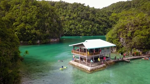 Sugba Blue Lagoon 2 4k 動画素材 104019032