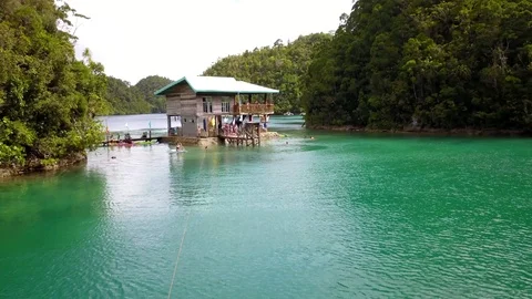 Sugba Blue Lagoon 4k 動画素材 104019043