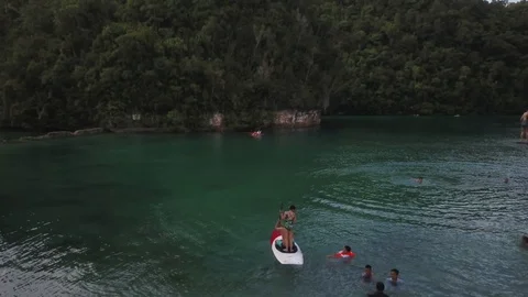 SUgba Lagoon Activities 4k 動画素材 104019034