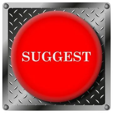Suggest metallic icon Stock Illustration