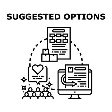 Suggested options for effective business development and feedback 스톡 일러스트