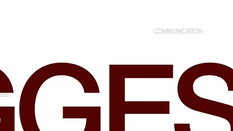 Suggestion animated word cloud. Kinetic typography. Stock Footage 70930002